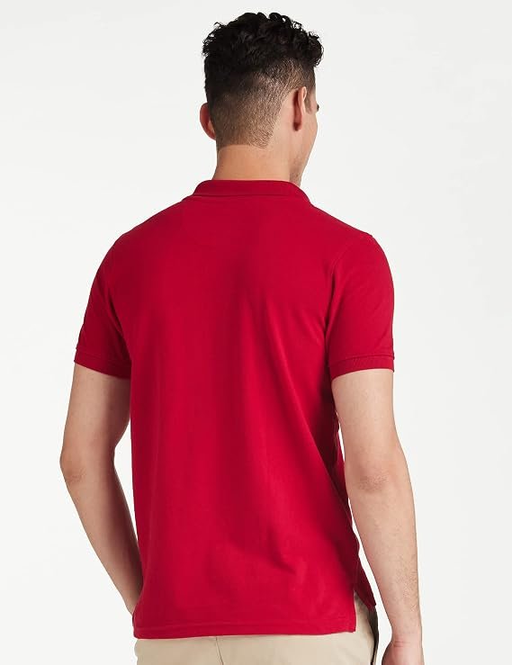 Amazon Brand - Symbol Men's Cotton Rich Solid Polo Tshirt | Collar Tshirts